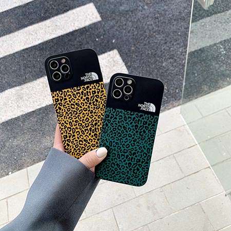 iphone12 Proケース迷彩柄THE NORTH FACE