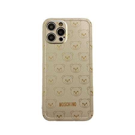 動物柄 アイフォン XS カバー moschino