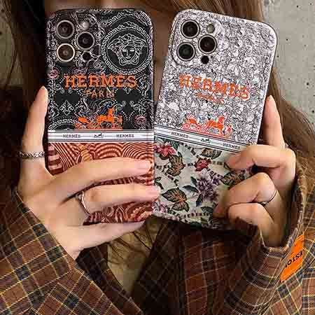 hermes アイフォーンXR ブランド字母プリント 保護ケース