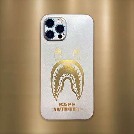 iphone13 pro/13mini A BATHING APE ロゴ付き 携帯ケース