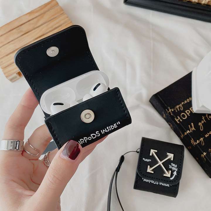 オシャレ OffWhite Airpods ケース AirpodsProケース レザー 男女兼用 売れ筋 黒 ロゴ付き 送料無料 ブランド Off White 欧米風 激安通販 オシャレ OffWhite Airpods ケース AirpodsProケース レザー 男女兼用 売れ筋 黒 ロゴ付き 送料無料 ブランド Off White 欧米風 激安通販
