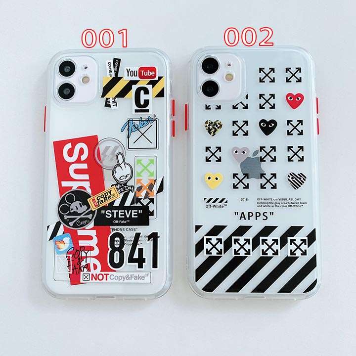 Supreme Iphone12miniカバー可愛い シュプリーム アイフォン 12プロマックス スマホケース 透明 アイフォーン11 11pro 11promax Off Whiteカバー アイフォン Xsmax Offwhite携帯ケース人気