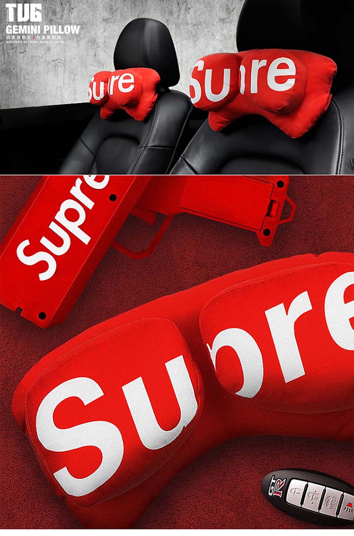 ネックピロー ロゴ付きSupreme