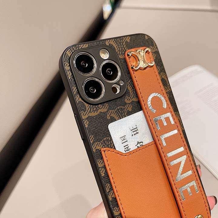 アイフォン 8 皮製 携帯ケース celine